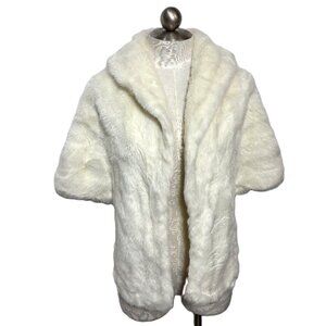 Regina Glenara by Glenoit Vintage 60’s Shawl Style Faux Fur Stole Wrap Cape